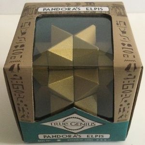 True Genius Pandora’s Elpis 3D Brainteaser Wood Puzzle NWT NOS